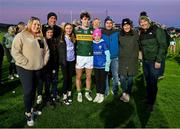 1 May 2024; Luke Crowley of Kerry and family after the EirGrid Munster GAA U20 Football Championship Final match between Kerry and Cork at Austin Stack Park in Tralee, Kerry. Photo by Brendan Moran/Sportsfile