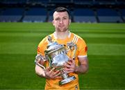 7 May 2024; Dermot McAleese of Antrim in attendance at the launch of the Tailteann Cup 2024 at Croke Park in Dublin. Photo by Piaras Ó Mídheach/Sportsfile