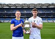 7 May 2024; Paddy Fox of Longford and Darragh Kirwan of Kildare in attendance at the launch of the Tailteann Cup 2024 at Croke Park in Dublin. Photo by Piaras Ó Mídheach/Sportsfile