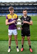 7 May 2024; Liam Coleman of Wexford and Niall Murphy of Sligo in attendance at the launch of the Tailteann Cup 2024 at Croke Park in Dublin. Photo by Piaras Ó Mídheach/Sportsfile