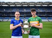 7 May 2024; Paddy Fox of Longford and Barry McNulty of Leitrim in attendance at the launch of the Tailteann Cup 2024 at Croke Park in Dublin. Photo by Piaras Ó Mídheach/Sportsfile