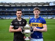 7 May 2024; Niall Murphy of Sligo and Paudie Feehan of Tipperary in attendance at the launch of the Tailteann Cup 2024 at Croke Park in Dublin. Photo by Piaras Ó Mídheach/Sportsfile