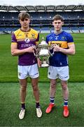 7 May 2024; Liam Coleman of Wexford and Paudie Feehan of Tipperary in attendance at the launch of the Tailteann Cup 2024 at Croke Park in Dublin. Photo by Piaras Ó Mídheach/Sportsfile