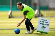 9 May 2024; Curtis Campher during an Ireland men’s T20 squad training session at Castle Avenue Cricket Ground in Dublin. Photo by Seb Daly/Sportsfile