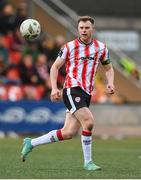 6 May 2024; Cameron McJannet of Derry City during the SSE Airtricity Men's Premier Division match between Derry City and Shelbourne at The Ryan McBride Brandywell Stadium in Derry. Photo by Stephen McCarthy/Sportsfile