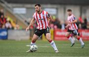 6 May 2024; Patrick Hoban of Derry City during the SSE Airtricity Men's Premier Division match between Derry City and Shelbourne at The Ryan McBride Brandywell Stadium in Derry. Photo by Stephen McCarthy/Sportsfile