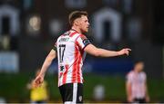 6 May 2024; Cameron McJannet of Derry City during the SSE Airtricity Men's Premier Division match between Derry City and Shelbourne at The Ryan McBride Brandywell Stadium in Derry. Photo by Stephen McCarthy/Sportsfile