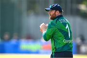 10 May 2024; Ireland captain Paul Stirling during match one of the Floki Men's T20 International Series between Ireland and Pakistan at Castle Avenue Cricket Ground in Dublin. Photo by Seb Daly/Sportsfile