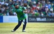 10 May 2024; Paul Stirling of Ireland during match one of the Floki Men's T20 International Series between Ireland and Pakistan at Castle Avenue Cricket Ground in Dublin. Photo by Seb Daly/Sportsfile