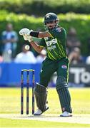 10 May 2024; Babar Azam of Pakistan during match one of the Floki Men's T20 International Series between Ireland and Pakistan at Castle Avenue Cricket Ground in Dublin. Photo by Seb Daly/Sportsfile