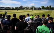 10 May 2024; A general view of action during match one of the Floki Men's T20 International Series between Ireland and Pakistan at Castle Avenue Cricket Ground in Dublin. Photo by Seb Daly/Sportsfile