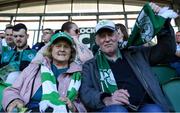 10 May 2024; Sharock Rovers supporters Marie and Dónal Farrell before the SSE Airtricity Men's Premier Division match between Shamrock Rovers and St Patrick's Athletic at Tallaght Stadium in Dublin. Photo by Shauna Clinton/Sportsfile