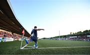 10 May 2024; Dayle Rooney of Bohemians takes a corner-kick during the SSE Airtricity Men's Premier Division match between Derry City and Bohemians at The Ryan McBride Brandywell Stadium in Derry. Photo by Ramsey Cardy/Sportsfile