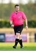 10 May 2024; Referee David Dunne during the SSE Airtricity Men's Premier Division match between Waterford and Dundalk at the Regional Sports Centre in Waterford. Photo by Michael P Ryan/Sportsfile