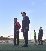 10 May 2024; Bohemians manager Alan Reynolds, left, and assistant manager Stephen O'Donnell during the SSE Airtricity Men's Premier Division match between Derry City and Bohemians at The Ryan McBride Brandywell Stadium in Derry. Photo by Ramsey Cardy/Sportsfile