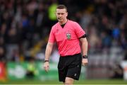 6 May 2024; Referee Paul Norton during the SSE Airtricity Men's Premier Division match between Bohemians and Galway United at Dalymount Park in Dublin. Photo by Ben McShane/Sportsfile