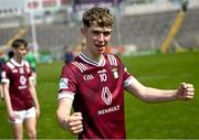 11 May 2024; Jack Duncan of Westmeath celebrates after the EirGrid GAA All-Ireland Football U20 B Championship semi-final match between Westmeath and Limerick at FBD Semple Stadium in Thurles, Tipperary. Photo by David Fitzgerald/Sportsfile