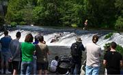 11 May 2024; Spectators watch the action during The 63rd International Liffey Descent at Lucan Weir in Lucan, Dublin. Photo by Seb Daly/Sportsfile