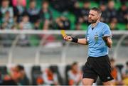 10 May 2024; Referee Paul McLaughlin during the SSE Airtricity Men's Premier Division match between Shamrock Rovers and St Patrick's Athletic at Tallaght Stadium in Dublin. Photo by Stephen McCarthy/Sportsfile
