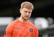 6 May 2024; Dundalk goalkeeper George Shelvey reacts during the SSE Airtricity Men's Premier Division match between Drogheda United and Dundalk at Weavers Park in Drogheda, Louth. Photo by Ben McShane/Sportsfile