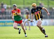 11 May 2024; Billy Ryan of Kilkenny in action against Richard Coady of Carlow during the Leinster GAA Hurling Senior Championship Round 3 match between Carlow and Kilkenny at Netwatch Cullen Park in Carlow. Photo by Piaras Ó Mídheach/Sportsfile