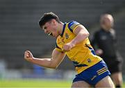 11 May 2024; Daniel Hagney of Roscommon celebrates after scoring a point during the EirGrid GAA All-Ireland Football U20 Championship semi-final match between Roscommon and Tyrone at Kingspan Breffni in Cavan. Photo by Sam Barnes/Sportsfile