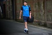 11 May 2024; Ross Byrne of Leinster arrives before the United Rugby Championship match between Leinster and Ospreys at the RDS Arena in Dublin. Photo by Harry Murphy/Sportsfile