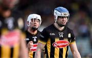 11 May 2024; Kilkenny players TJ Reid, 14, and Cian Kenny leave the pitch after the drawn Leinster GAA Hurling Senior Championship Round 3 match between Carlow and Kilkenny at Netwatch Cullen Park in Carlow. Photo by Piaras Ó Mídheach/Sportsfile