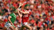 11 May 2024; Seamus Harnedy of Cork scores his side's first goal during the Munster GAA Hurling Senior Championship Round 3 match between Cork and Limerick at SuperValu Páirc Ui Chaoimh in Cork. Photo by Daire Brennan/Sportsfile