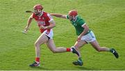 11 May 2024; Brian Hayes of Cork in action against Barry Nash of Limerick during the Munster GAA Hurling Senior Championship Round 3 match between Cork and Limerick at SuperValu Páirc Ui Chaoimh in Cork. Photo by Stephen McCarthy/Sportsfile
