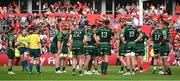 11 May 2024; Connacht players look on after conceding a seventy try during the United Rugby Championship match between Munster and Connacht at Thomond Park in Limerick. Photo by Brendan Moran/Sportsfile