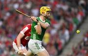11 May 2024; Séamus Flanagan of Limerick scores his side's second goal during the Munster GAA Hurling Senior Championship Round 3 match between Cork and Limerick at SuperValu Páirc Ui Chaoimh in Cork. Photo by Daire Brennan/Sportsfile