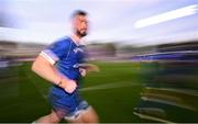 11 May 2024; Robbie Henshaw of Leinster runs out for the second half of the United Rugby Championship match between Leinster and Ospreys at the RDS Arena in Dublin. Photo by Ramsey Cardy/Sportsfile