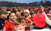 11 May 2024; Patrick Horgan of Cork celebrates with supporters after the Munster GAA Hurling Senior Championship Round 3 match between Cork and Limerick at SuperValu Páirc Ui Chaoimh in Cork. Photo by Daire Brennan/Sportsfile