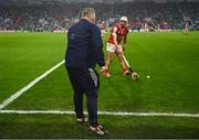 11 May 2024; Cork manager Pat Ryan issues instructions to Patrick Horgan near the end of the Munster GAA Hurling Senior Championship Round 3 match between Cork and Limerick at SuperValu Páirc Ui Chaoimh in Cork. Photo by Daire Brennan/Sportsfile