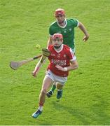 11 May 2024; Alan Connolly of Cork in action against Barry Nash of Limerick during the Munster GAA Hurling Senior Championship Round 3 match between Cork and Limerick at SuperValu Páirc Ui Chaoimh in Cork. Photo by Stephen McCarthy/Sportsfile