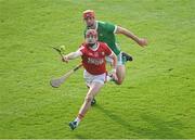 11 May 2024; Alan Connolly of Cork in action against Barry Nash of Limerick during the Munster GAA Hurling Senior Championship Round 3 match between Cork and Limerick at SuperValu Páirc Ui Chaoimh in Cork. Photo by Stephen McCarthy/Sportsfile