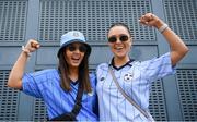 12 May 2024; Dublin supporters Elise Doyle, left, and Eryn Watson before the Leinster GAA Football Senior Championship final match between Dublin and Louth at Croke Park in Dublin. Photo by Shauna Clinton/Sportsfile