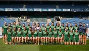 12 May 2024; The Meath team before the Leinster LGFA Senior Football Championship final match between Dublin and Meath at Croke Park in Dublin. Photo by Ben McShane/Sportsfile