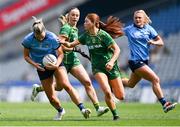 12 May 2024; Jennifer Dunne of Dublin is tackled by Ciara Smyth of Meath during the Leinster LGFA Senior Football Championship final match between Dublin and Meath at Croke Park in Dublin. Photo by Ben McShane/Sportsfile
