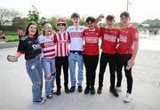 11 May 2024; Supporters arrive for the Munster GAA Hurling Senior Championship Round 3 match between Cork and Limerick at SuperValu Páirc Ui Chaoimh in Cork. Photo by Stephen McCarthy/Sportsfile