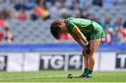 12 May 2024; Emma Duggan of Meath reacts at the final whistle of the Leinster LGFA Senior Football Championship final match between Dublin and Meath at Croke Park in Dublin. Photo by Ben McShane/Sportsfile