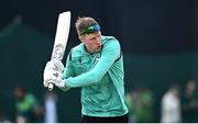 12 May 2024; Harry Tector of Ireland before match two of the Floki Men's T20 International Series between Ireland and Pakistan at Castle Avenue Cricket Ground in Dublin. Photo by Seb Daly/Sportsfile