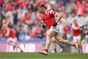 12 May 2024; Ciaran Keenan of Louth after scoring his side's first goal during the Leinster GAA Football Senior Championship final match between Dublin and Louth at Croke Park in Dublin. Photo by Ben McShane/Sportsfile