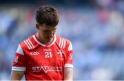 12 May 2024; Ciaran Murphy of Louth after his side's defeat the Leinster GAA Football Senior Championship final match between Dublin and Louth at Croke Park in Dublin. Photo by Shauna Clinton/Sportsfile