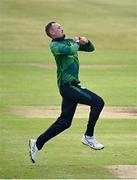 12 May 2024; Ben White of Ireland during match two of the Floki Men's T20 International Series between Ireland and Pakistan at Castle Avenue Cricket Ground in Dublin. Photo by Seb Daly/Sportsfile
