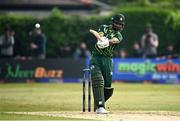 12 May 2024; Fakhar Zaman of Pakistan during match two of the Floki Men's T20 International Series between Ireland and Pakistan at Castle Avenue Cricket Ground in Dublin. Photo by Seb Daly/Sportsfile