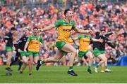 12 May 2024; Jason McGee of Donegal celebrates winning the penalty shoot-out after the Ulster GAA Football Senior Championship final match between Armagh and Donegal at St Tiernach's Park in Clones, Monaghan. Photo by Ramsey Cardy/Sportsfile
