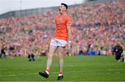 12 May 2024; Shane McPartlan of Armagh reacts after a missed penalty during the Ulster GAA Football Senior Championship final match between Armagh and Donegal at St Tiernach's Park in Clones, Monaghan. Photo by Ramsey Cardy/Sportsfile