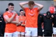 12 May 2024; Armagh manager Kieran McGeeney, right, during the Ulster GAA Football Senior Championship final match between Armagh and Donegal at St Tiernach's Park in Clones, Monaghan. Photo by Ramsey Cardy/Sportsfile